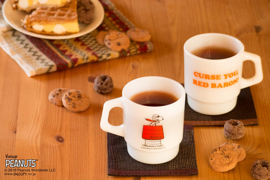 Fire-King スタッキングマグ Peanuts レッドバロン