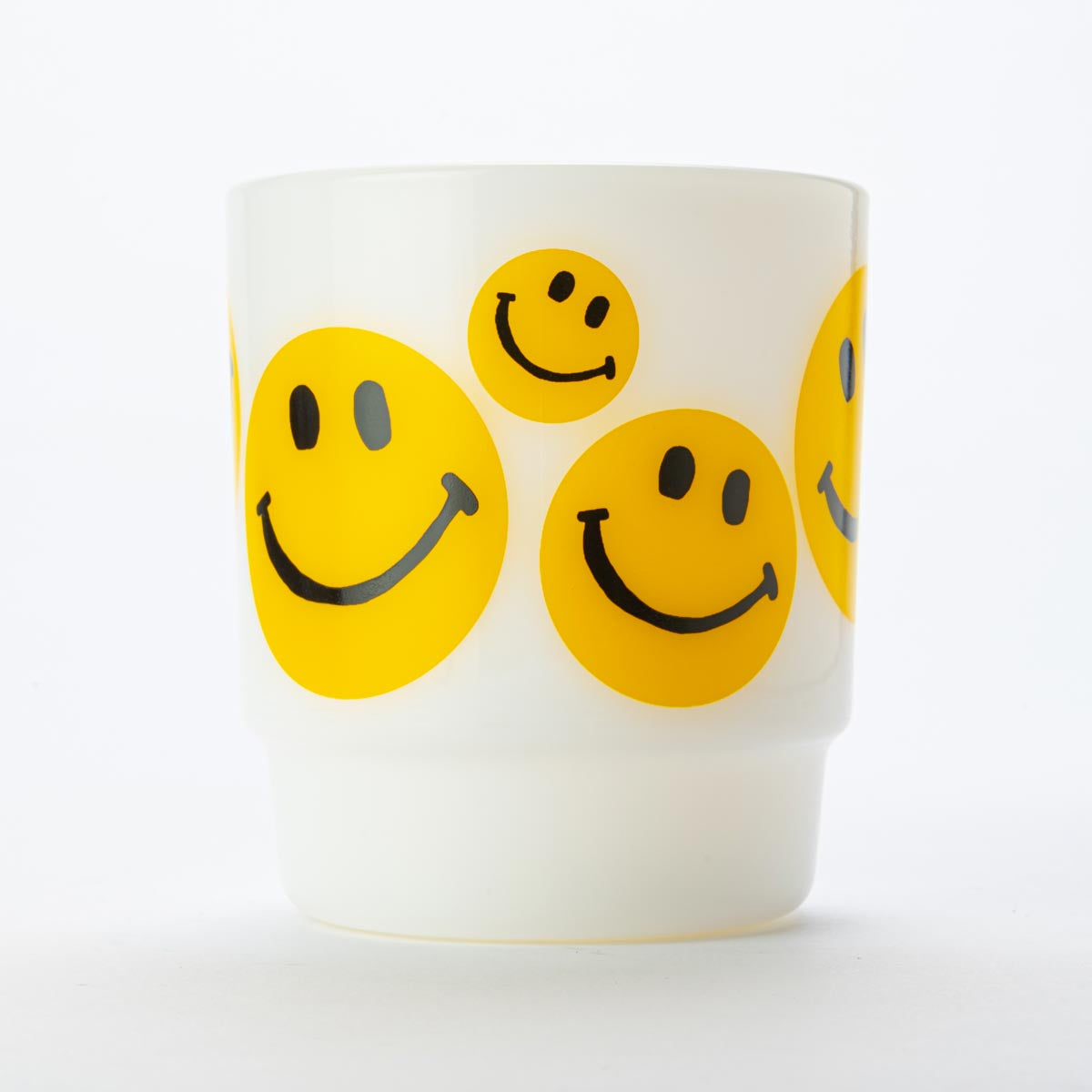 Fire-King スタッキングマグ SMILEY FACE イエロー