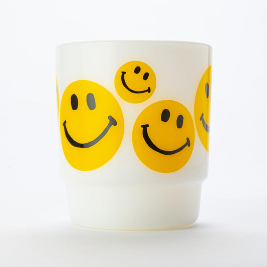 Fire-King スタッキングマグ SMILEY FACE イエロー
