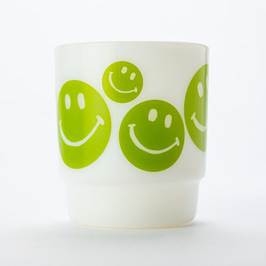 Fire-King スタッキングマグ SMILEY FACE グリーン