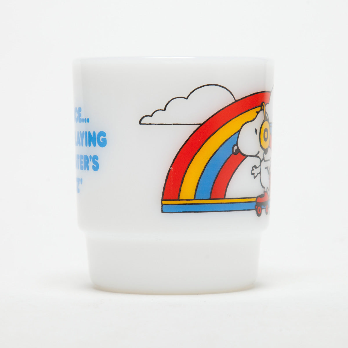 Fire-King スタッキングマグ Peanuts ローラースケート