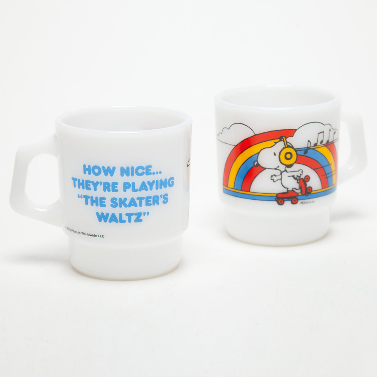 Fire-King スタッキングマグ Peanuts ローラースケート