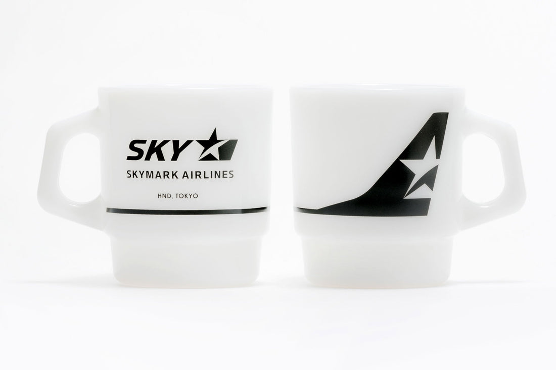 Fire-King スタッキングマグ スカイマーク [Logo: Black]