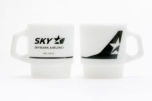 Fire-King スタッキングマグ スカイマーク [Logo: Black]