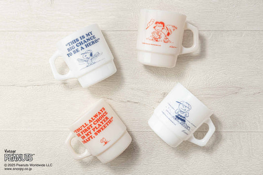 1960年〜70年代の PEANUTS「ベースボール」アートを配した 新作スタッキングマグ発売のお知らせ