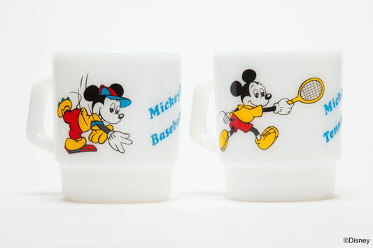 Fire-King スタッキングマグ Disney ミッキーマウス [ベースボール] [テニス]