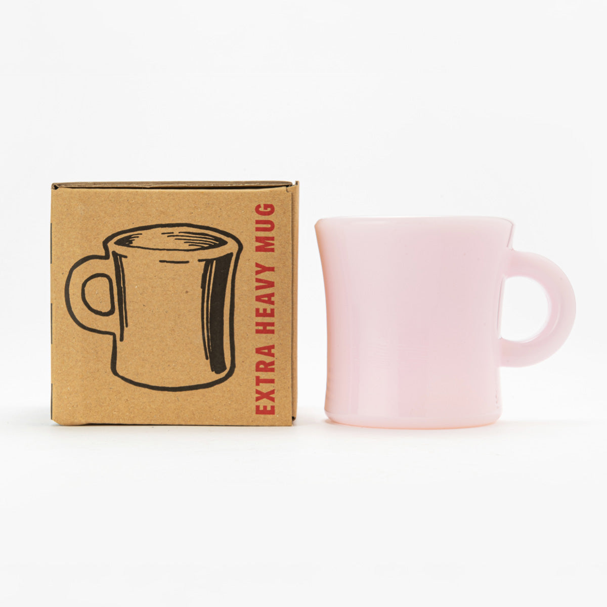 Fire-King エキストラヘビーマグ ローザイト