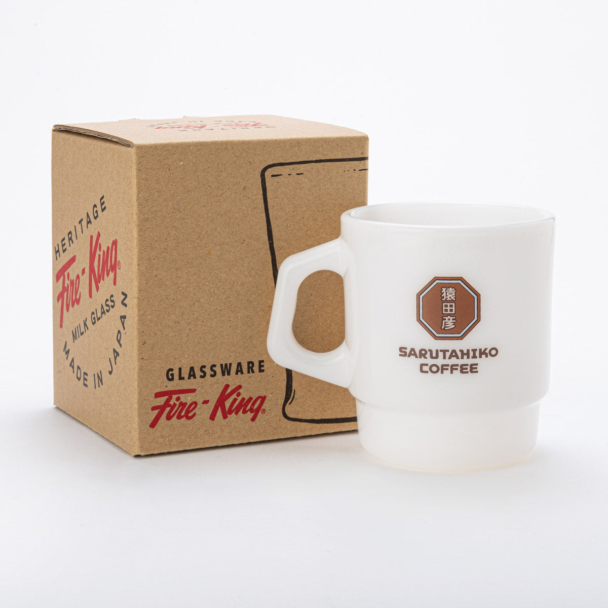 Fire-King スタッキングマグ AMAZING COFFEE × 猿田彦珈琲