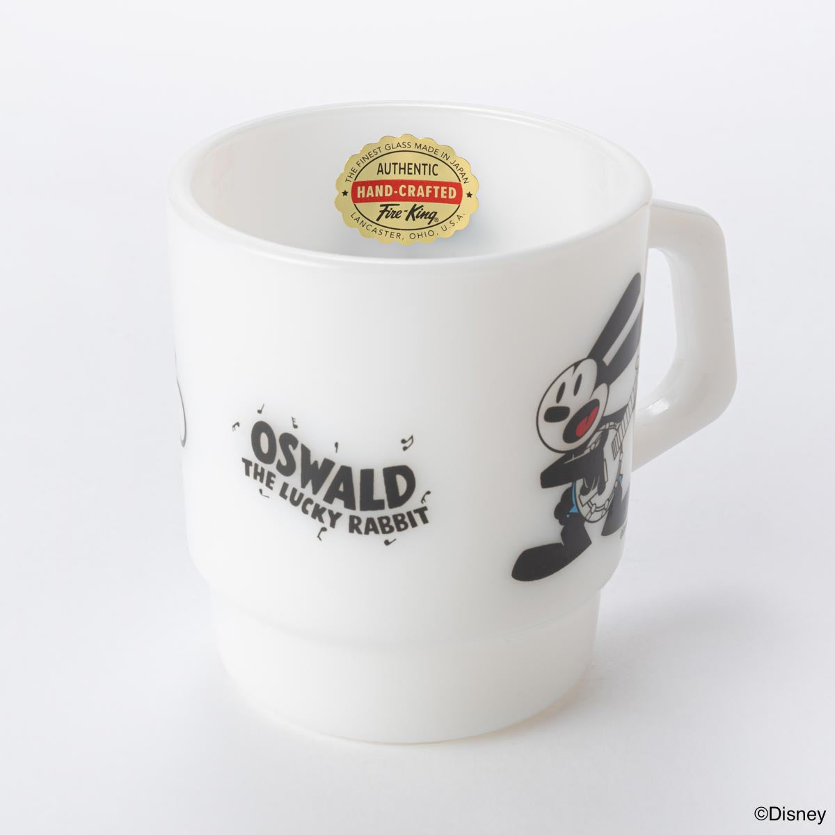 Fire-King スタッキングマグ Oswald the Lucky Rabbit [Disney100 
