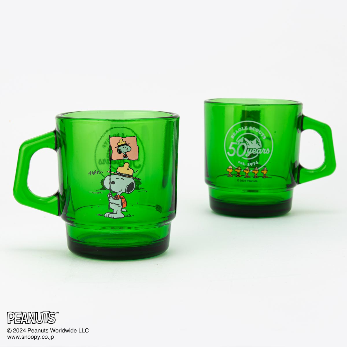 Fire-King スタッキングマグ Peanuts [Beagle Scouts 50years] フォレストグリーン – Fire-King  Japan ONLINE STORE