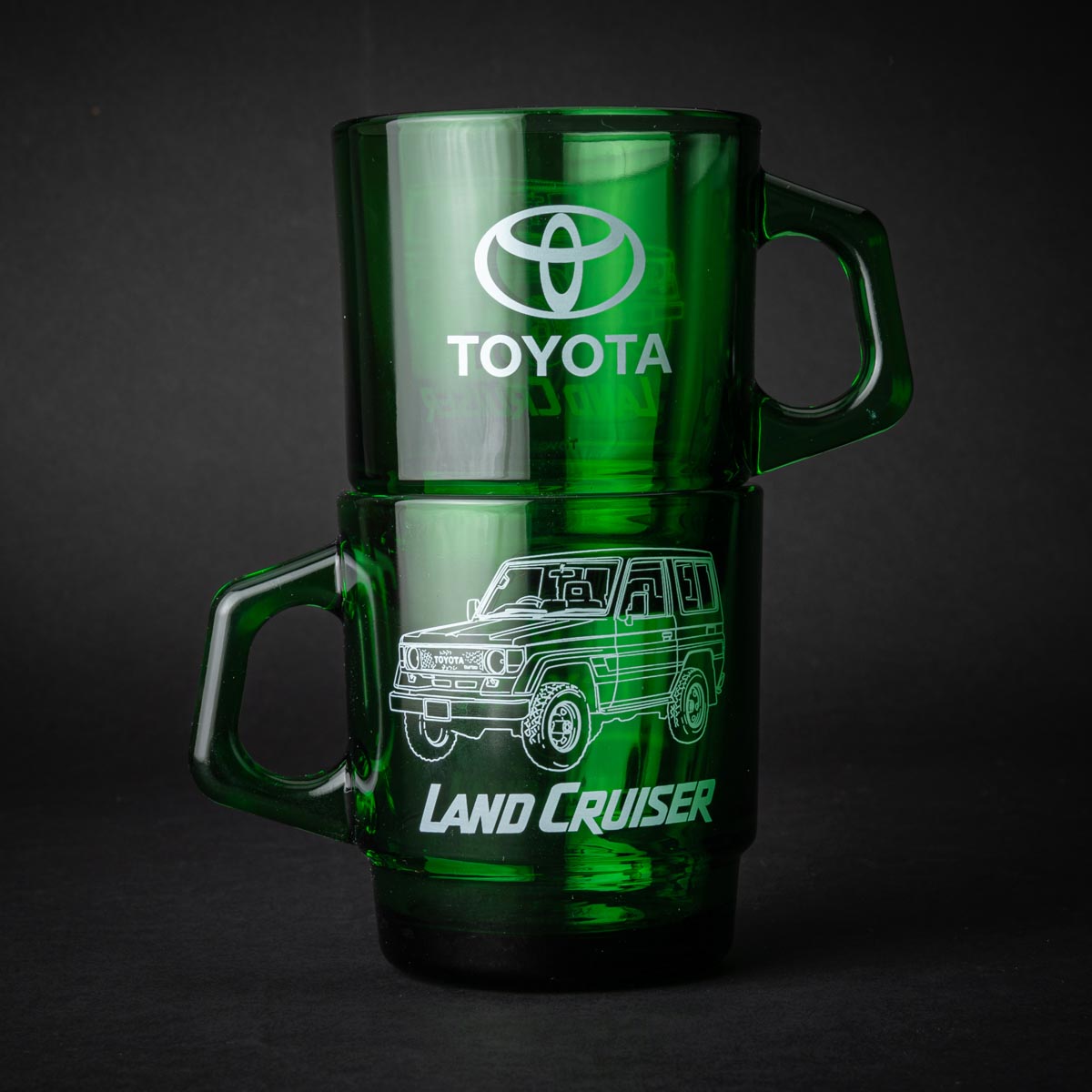 LAND CRUISER × Fire-King スタッキングマグ “OUTLINE” フォレストグリーン【2026年2月上旬お届け予定】