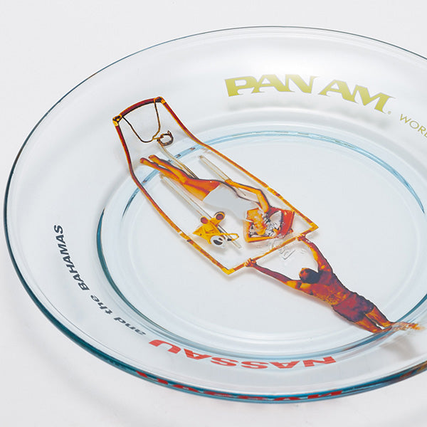 Fire-King ランチプレート サファイアブルー パンナム [ナッソー