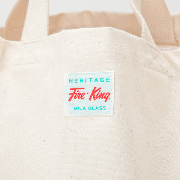 Fire-King × BEAMS プリント トートバッグ [Apple]