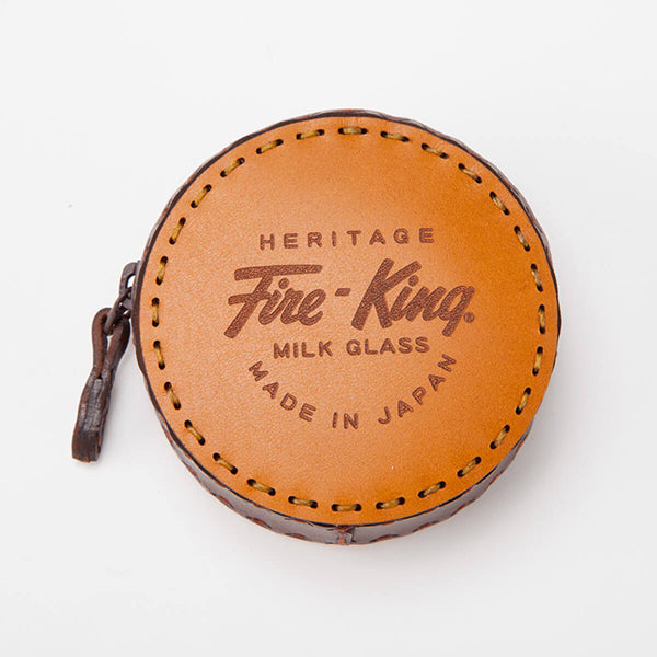 Fire-King レザーコインケース by OJAGA DESIGN