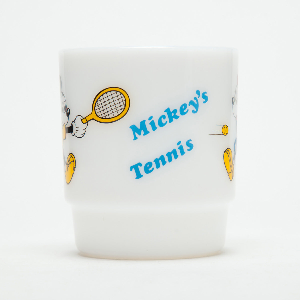Fire-King スタッキングマグ Disney [Mickey's Tennis]