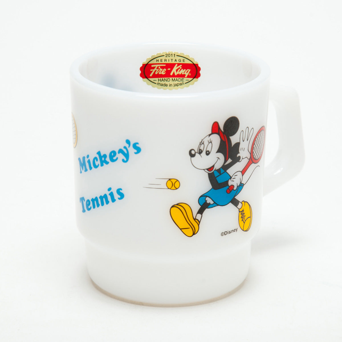 未使用 Fire-King Mickey's Beach ビーチ マグカップ