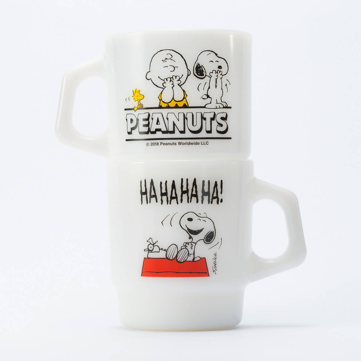 Fire King スタッキングマグ Peanuts [LAUGH